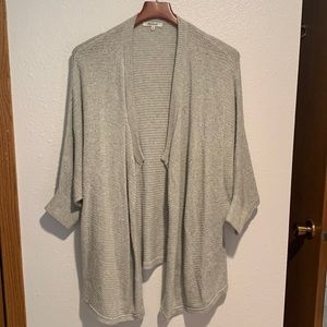 Madewell Seabank Cardigan Sweater in Light Gray
